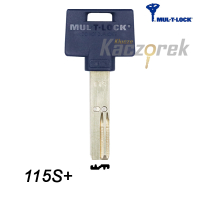 Mul-T-Lock 115S+ - klucz surowy